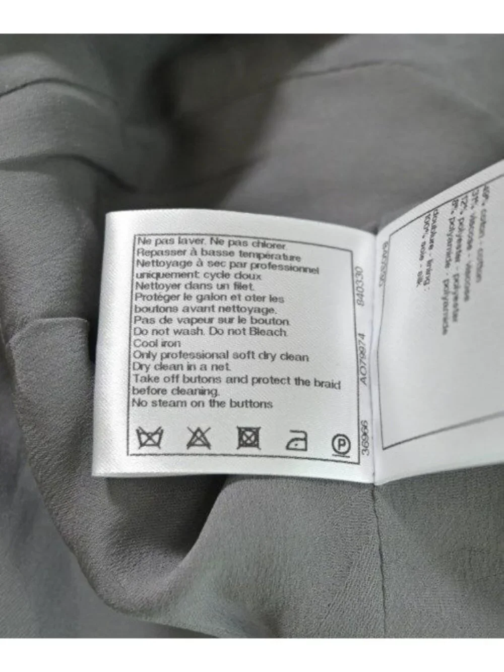 Chanel Jacket Gray